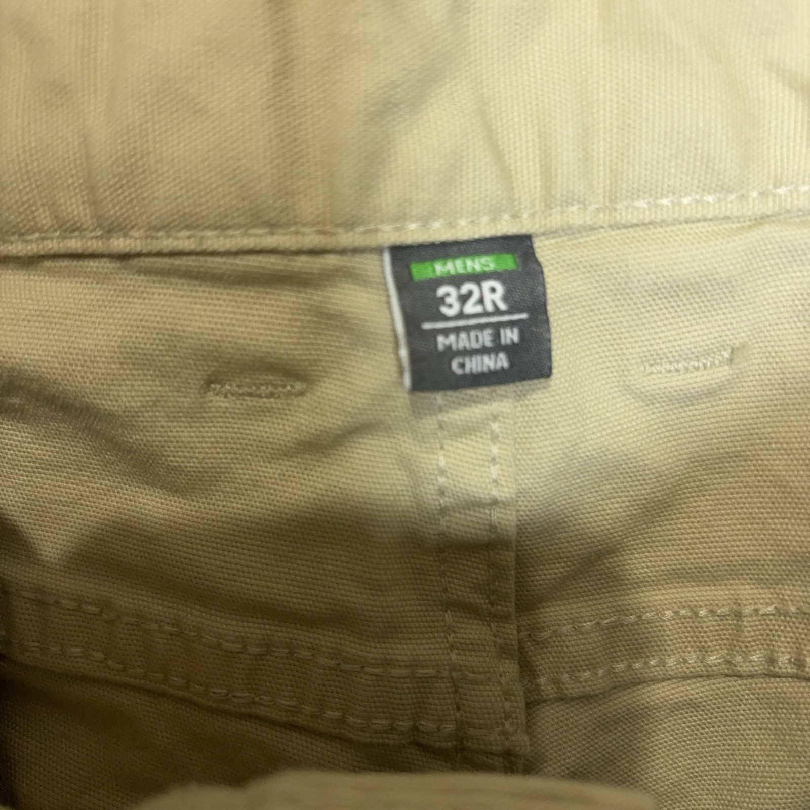 Stio Rivet Canvas Pants Jeans Mens 32×32 Yellow Beige Stretch Gusseted Versatile