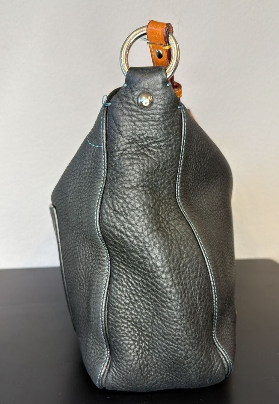 Coach Chelsea Pebbled Leather Shoulder Bag 8A39 (Rare TurquoiseSpecial Edition)