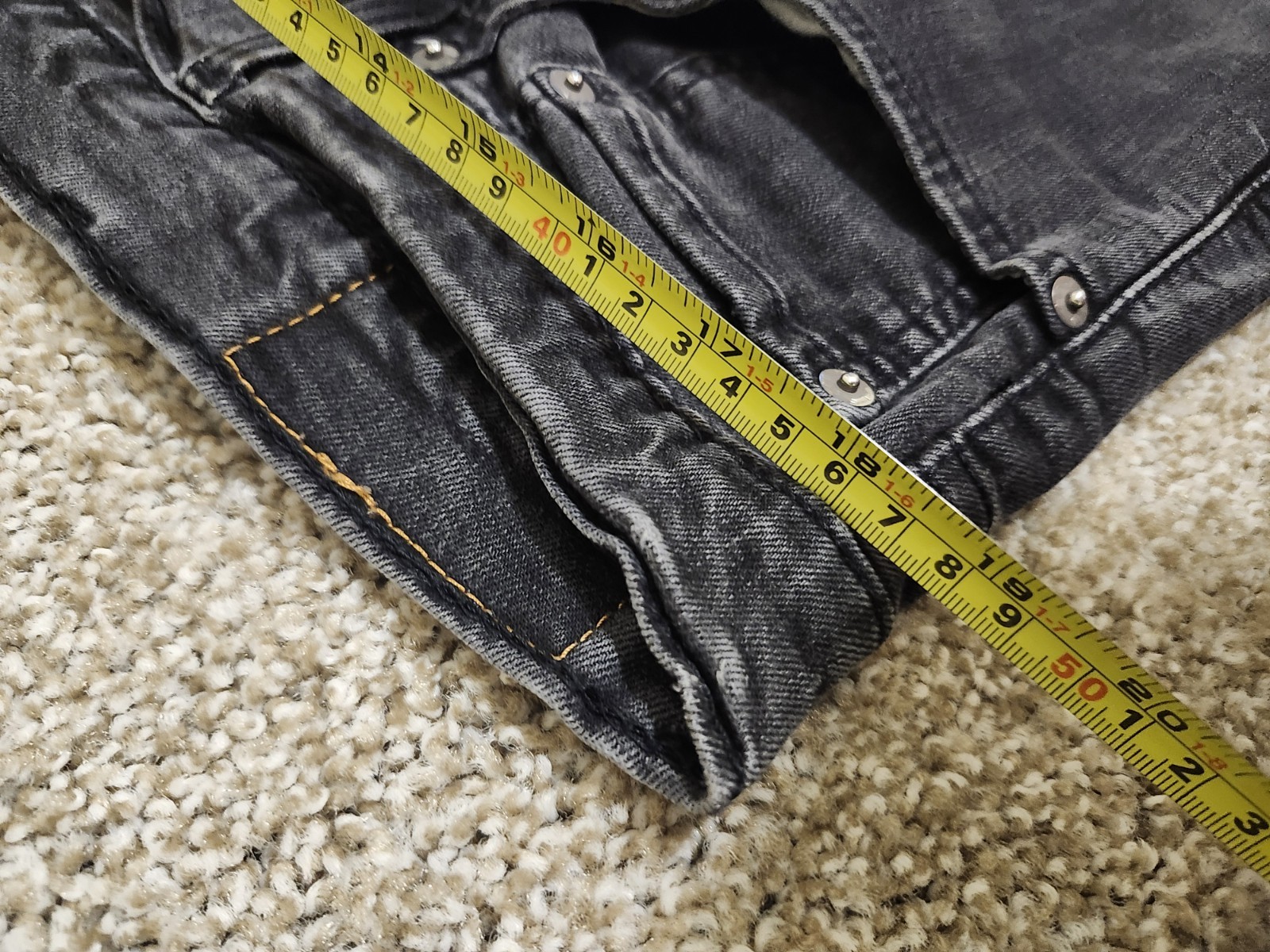 Levis 502 Jeans Mens 40×32 Premium Slim Tapered Stretch Denim Pants Actual 38×29