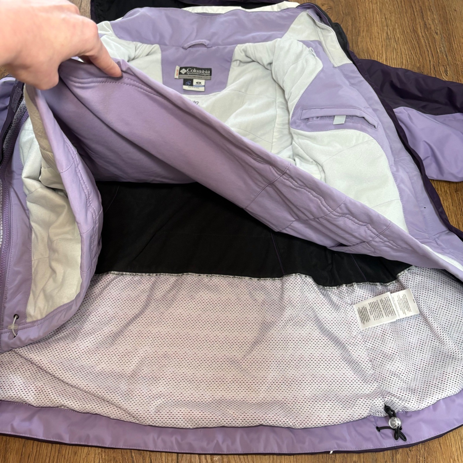 Columbia XCO Storm Dry Interchange 2 in 1 Jacket Purple Womens M Ski Snow Coat