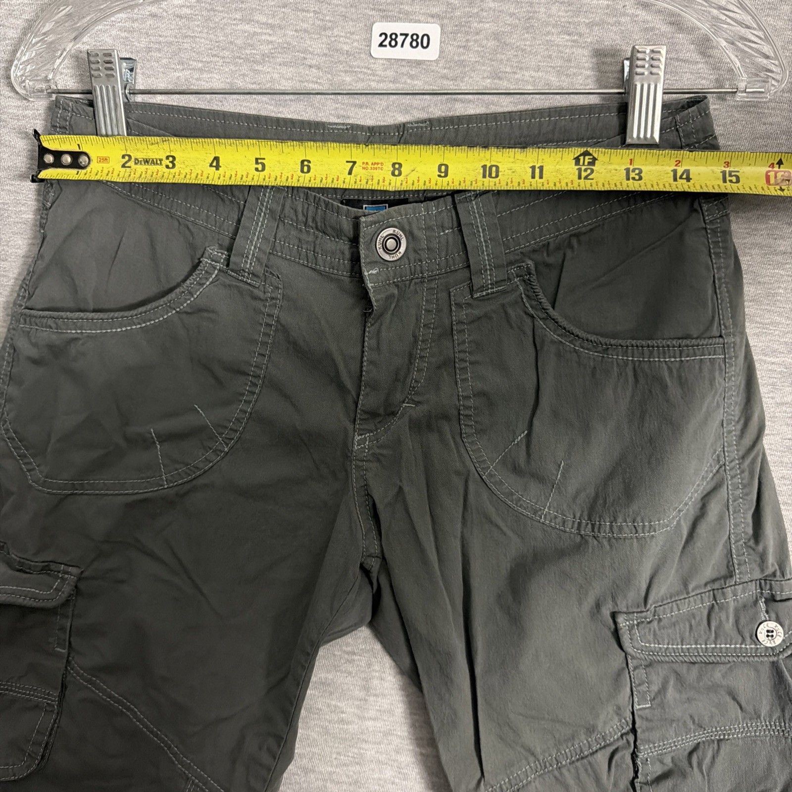 Kuhl Women’s Size 4 Gray Cotton Blend Kontra Roll Up Capri Cargo Pants