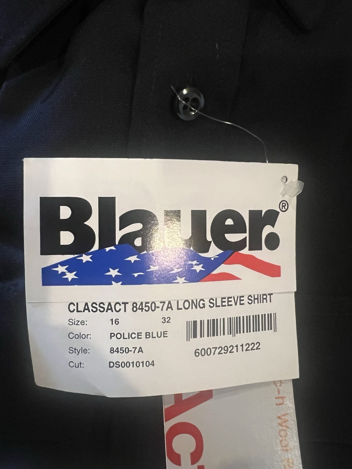 NEW BLAUER MENS CLASSACT LONG SLEEVE RAYON SHIRT 8459-7 DARK NAVY 16 x 34