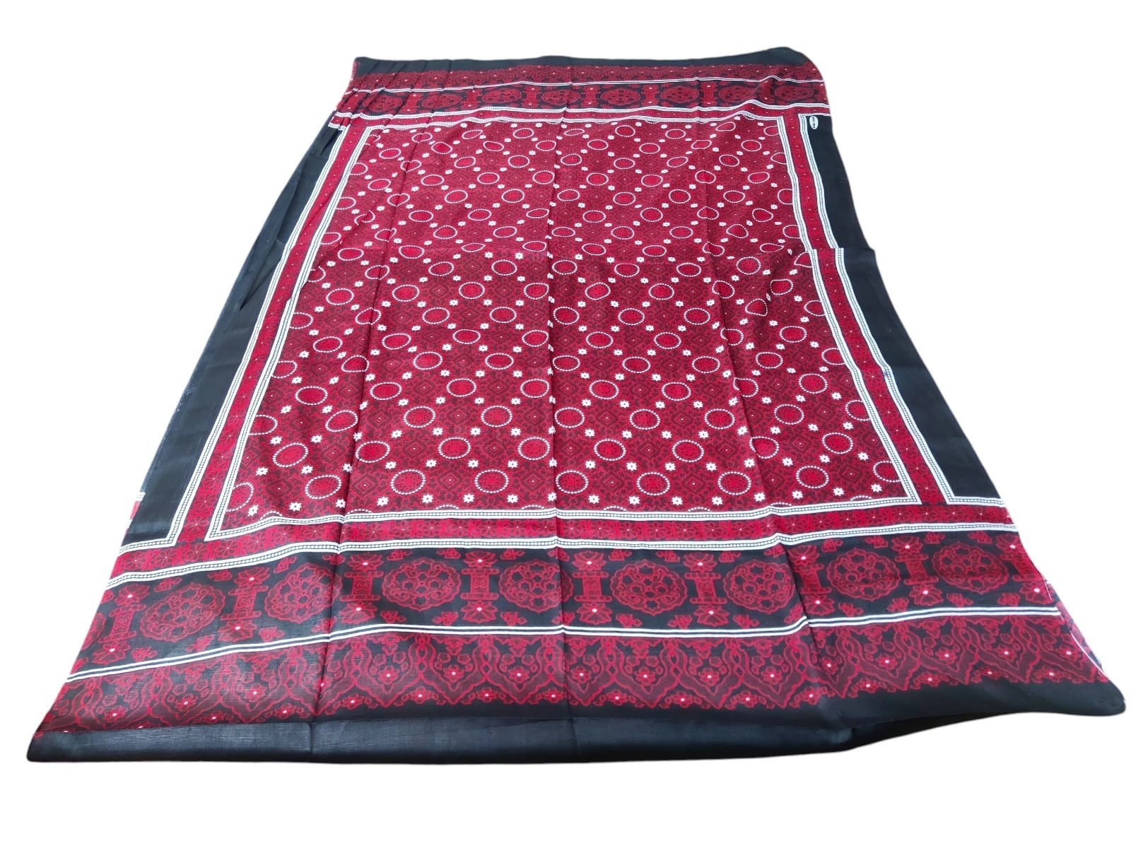 Sindhi Ajrak Traditional Chadar Oversized Printed Cultural Wrap Shawl Pakistan