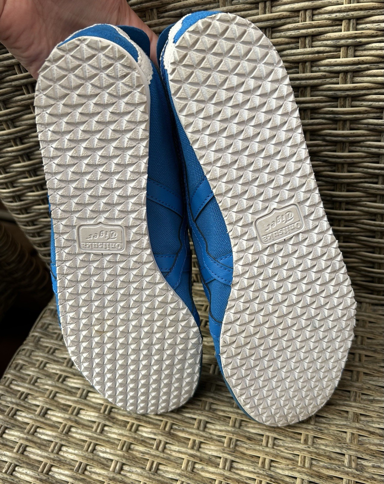 Onitsuka Tiger Mexico 66 Slip-On Trainers Canvas Blue US 7 AW18