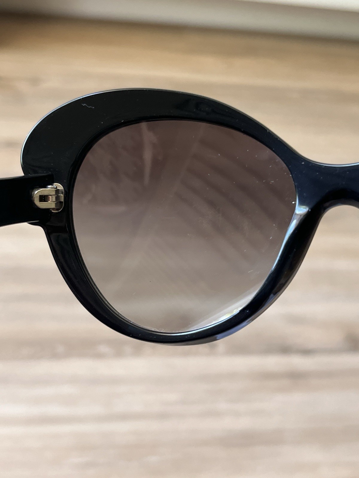 Prada Baroque Cat Eye Sunglasses Black SPR 28N 56-19-140