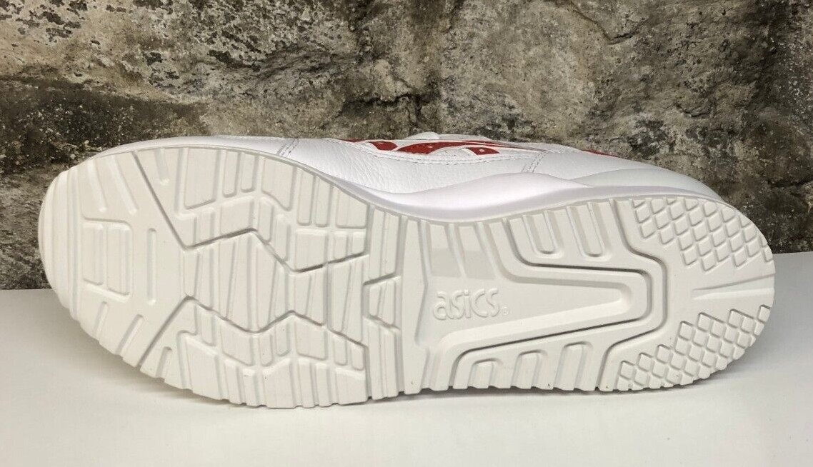 ASICS Gel-Lyte III 3 OG White/Fire Opal Mens 1201A716-100 New In Box