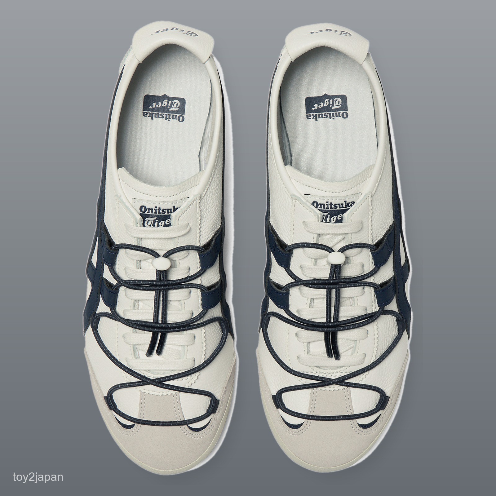 Onitsuka Tiger MEXICO 66 VINY 1183C577-100 Off-white Iron Navy Men’s Size New