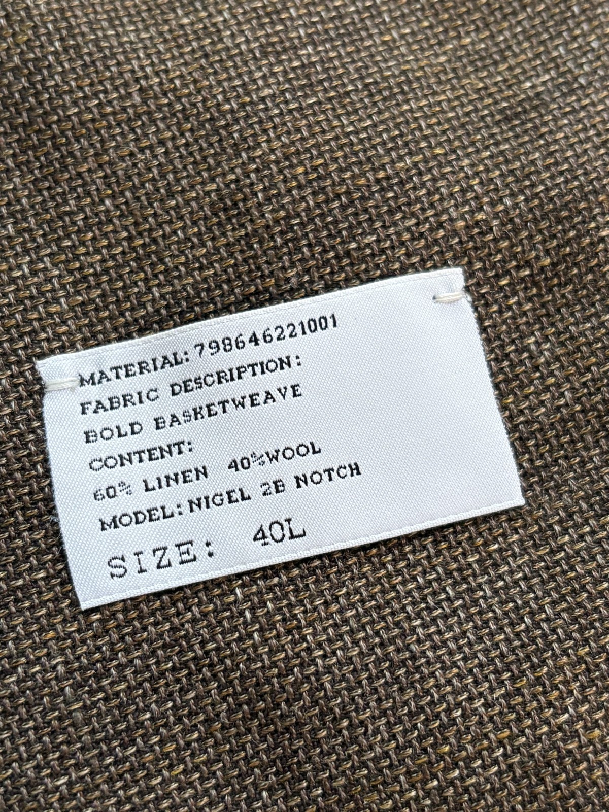 Ralph Lauren Purple Label Linen Wool Nigel Blazer Size 40 L