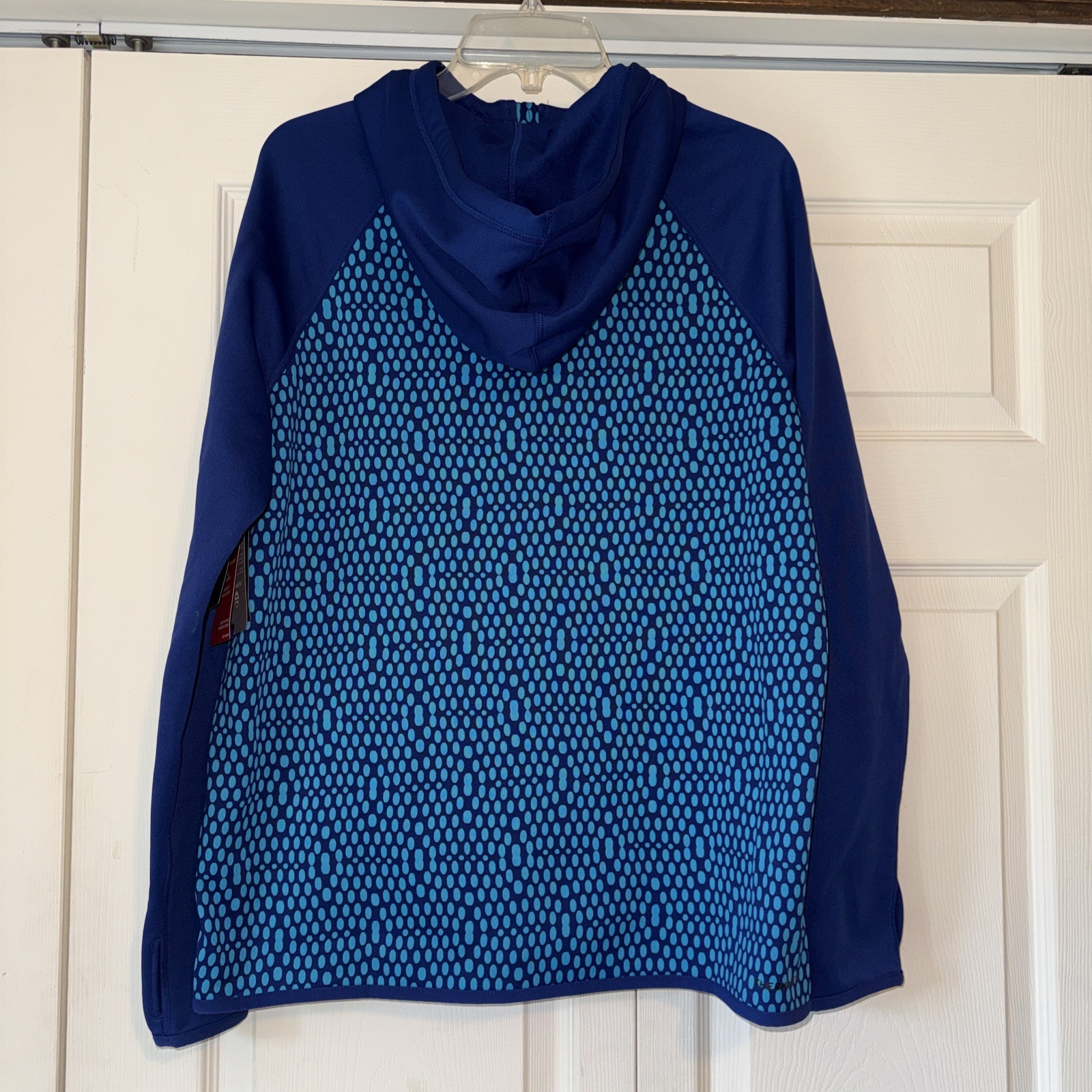 Nike Therma-FIT Women’s Large Full Zip Hooded Jacket NWT Blue Thumbholes