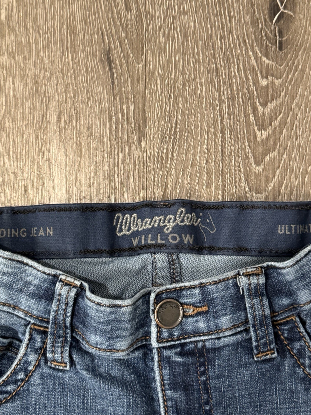 Wrangler Willow Ultimate Riding Jeans Womens 28×32 Bootcut Western Cowboy