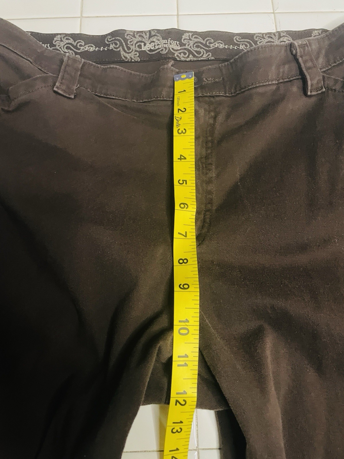 Lee Comfort Stretch Womens Jeans Brown Size 18 Short Measurements In Pictures