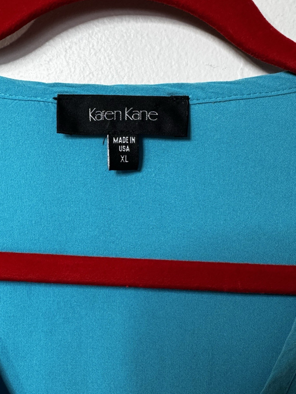 Nordstrom Turquoise Karen Kane Cobalt V-Neck Bell Sleeve Tunic XL
