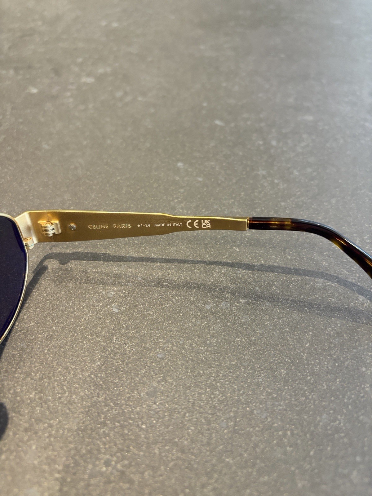Celine Triomphe GoldSunglasses Case Included