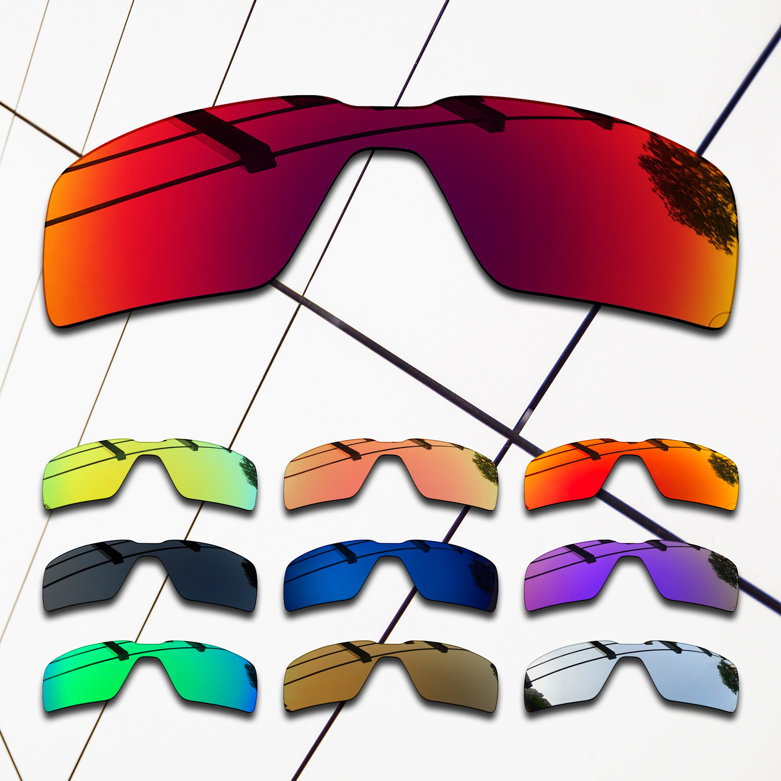 TRUE POLARIZED Replacement Lenses for-Oakley Probation OO4041 Multi-Colors