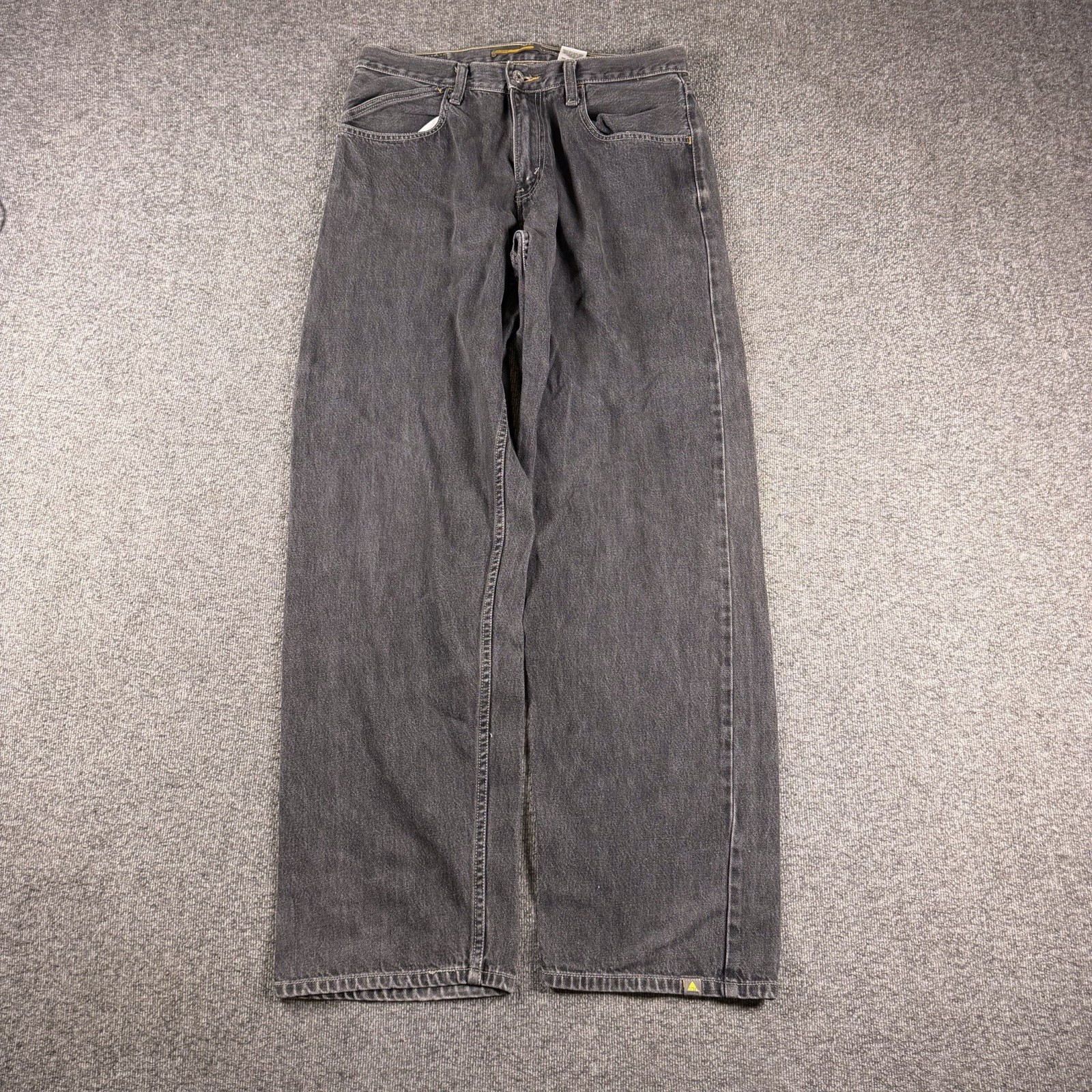Vintage Levis Silvertab Baggy Jeans Mens 32×24 Black Faded Fits 31×33 Y2K