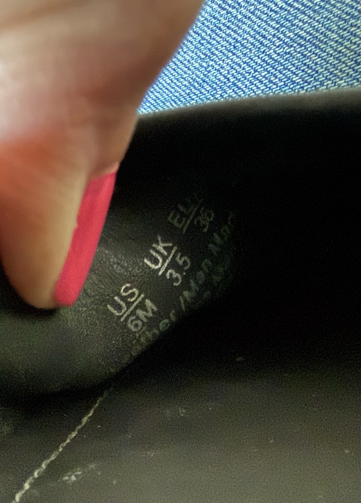 Franco Sarto Mary Jane Flats Black Leather Eileen 6 M Square Toe