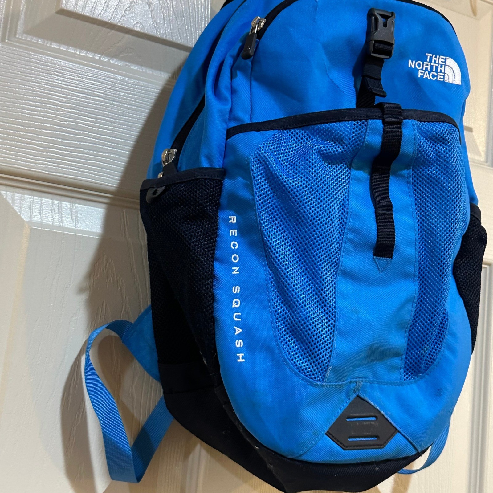 The North Face Recon Squash Kids Backpack Blue Black Daypack School Bag