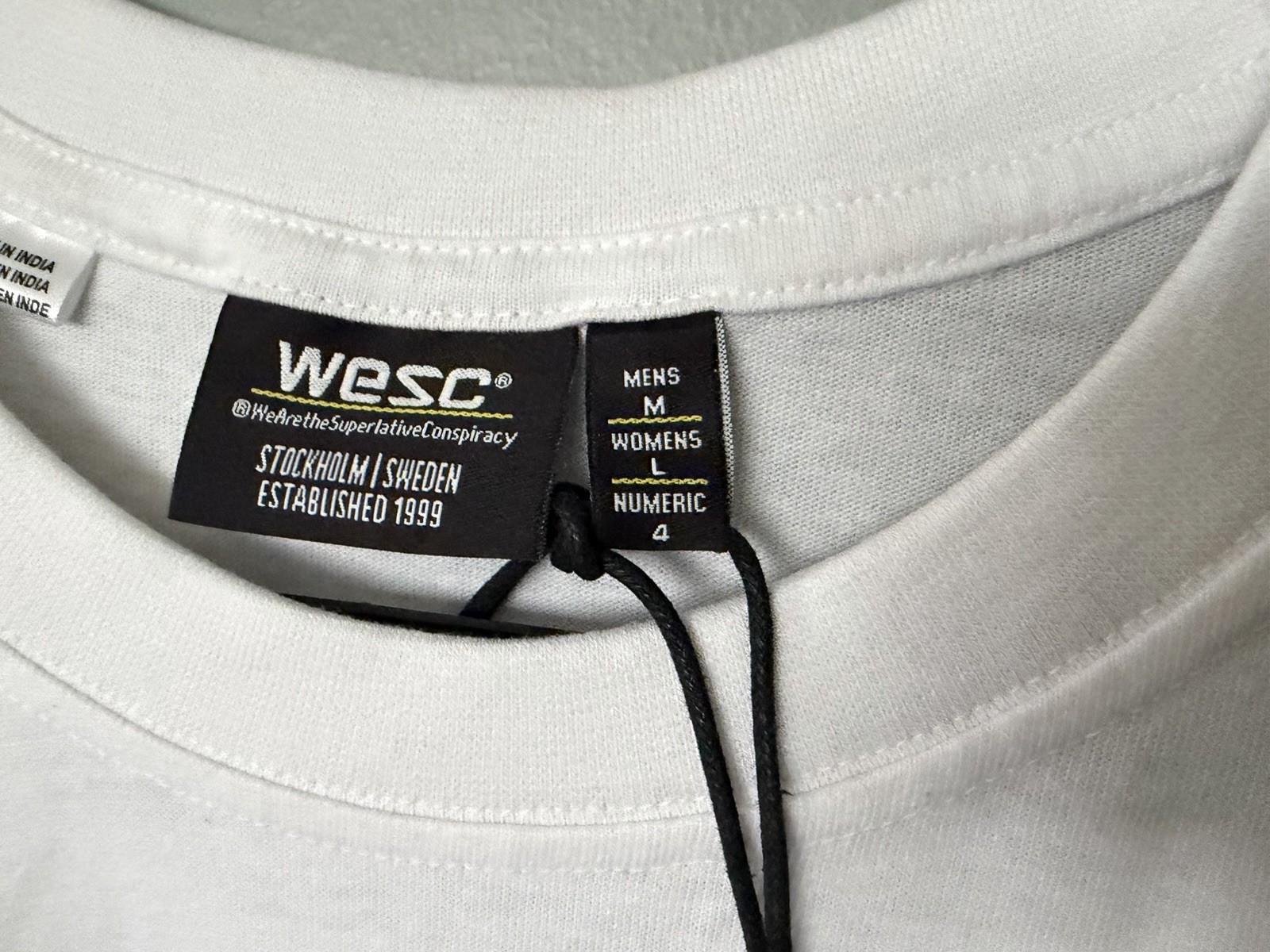 Wesc Club Sandwich Size Medium T-shirt Unisex Graphic White Tee Streetwear NWT
