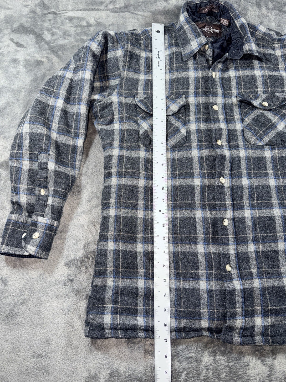 Vintage Men’s Roth West Territory Men’s Size L Plaid Quilted Flannel Insulated