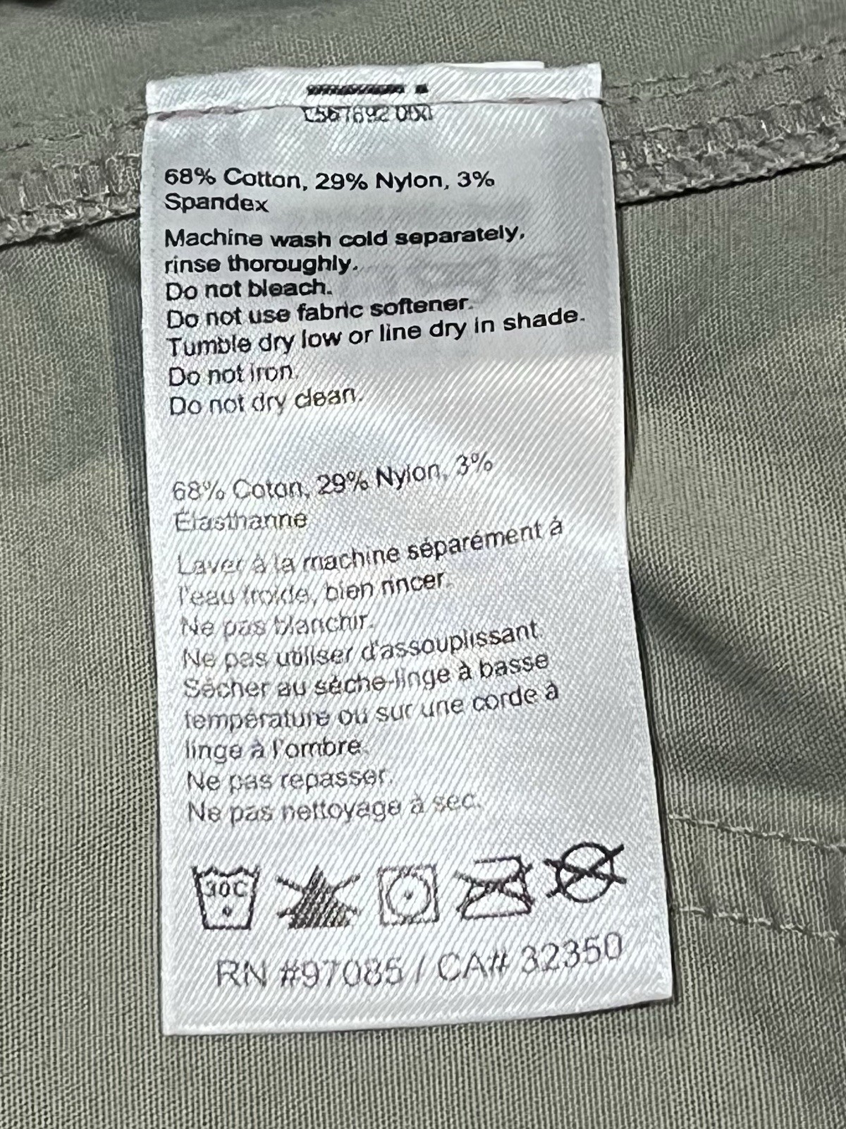 Outdoor Research Womens Shastin Green Chino Pant SZ 6 Hiking Backpacking UPF 50+