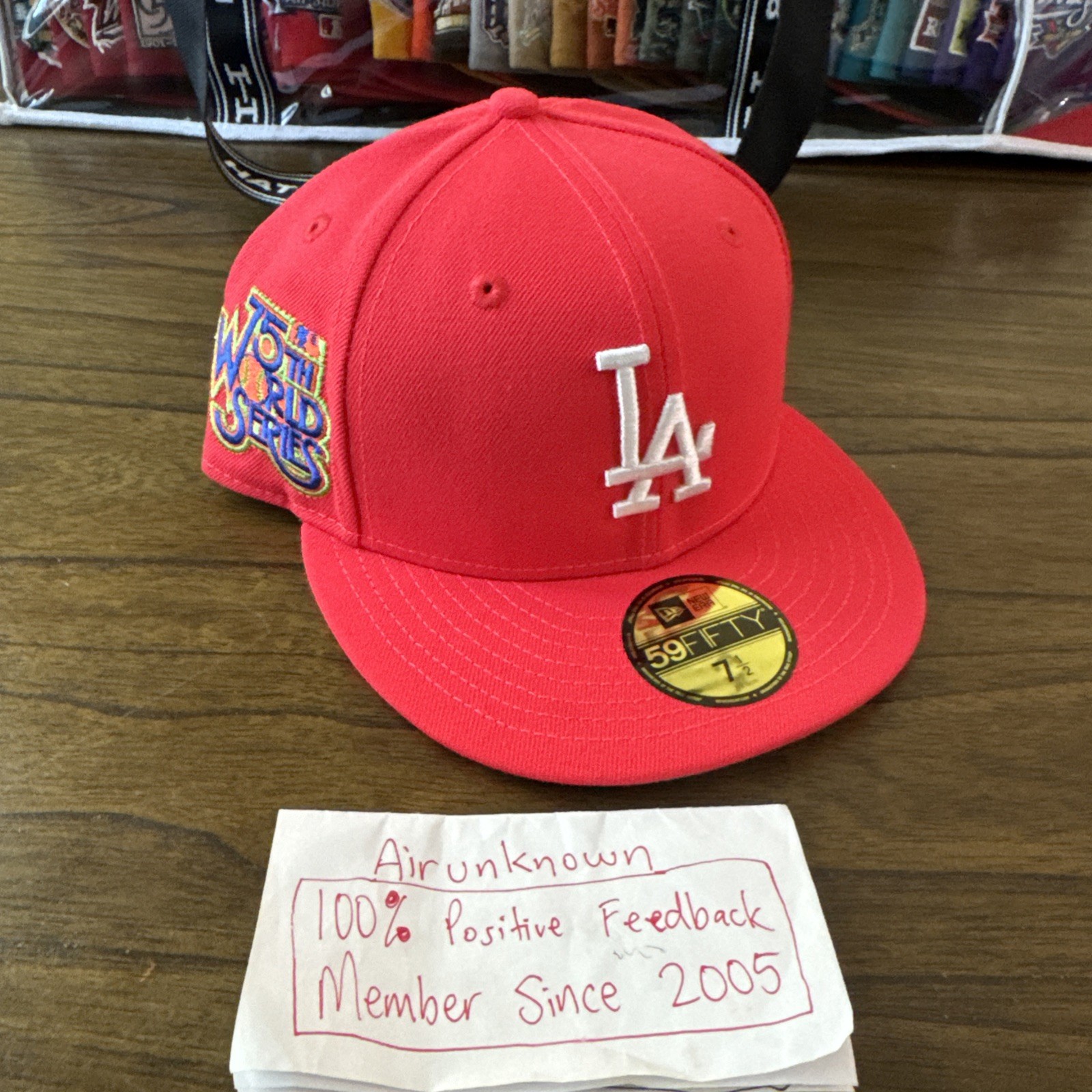 Brand New Hat Club Jae Tips Los Angeles Dodgers 7 1/2