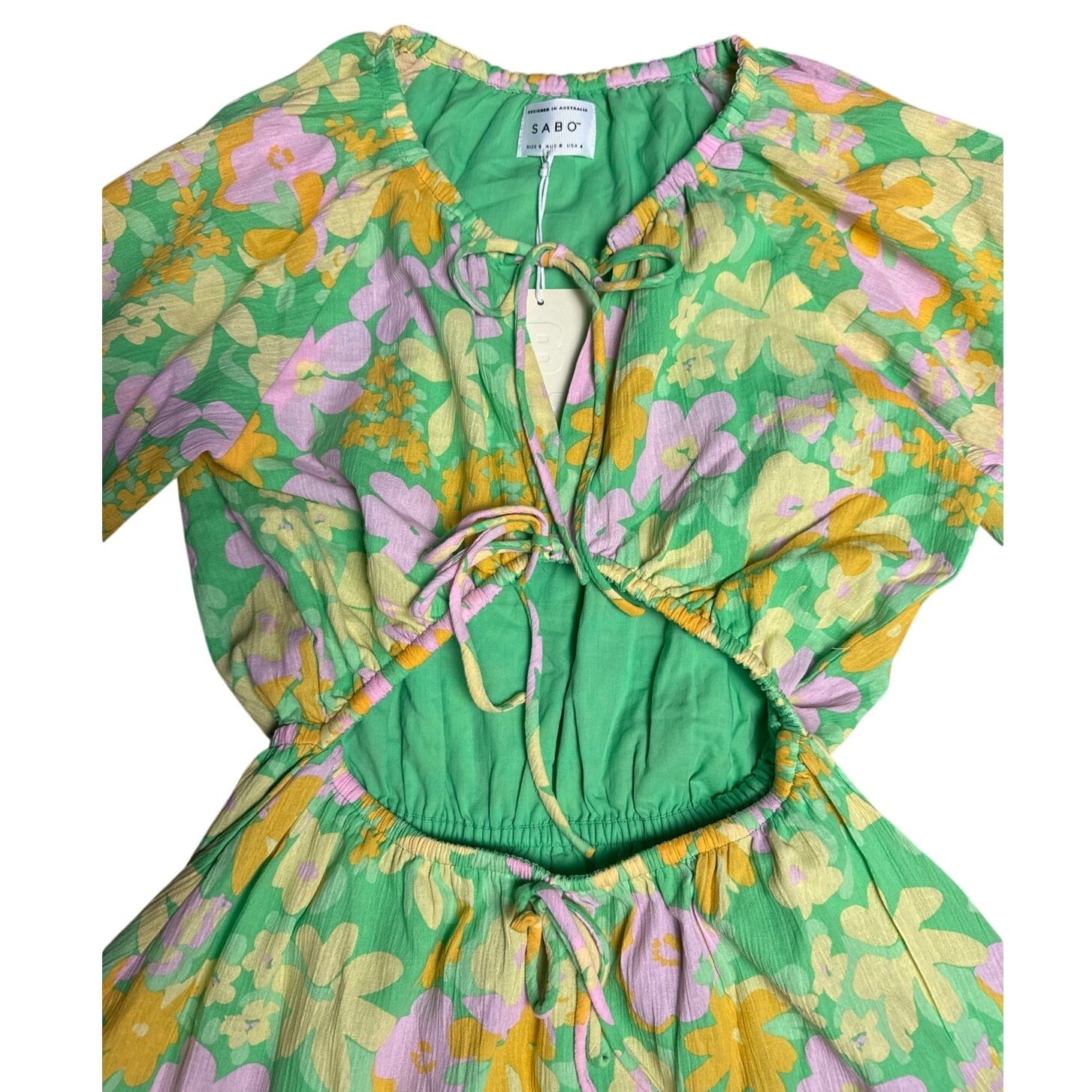 Sabo Milo Dress Juniper Green Size Small