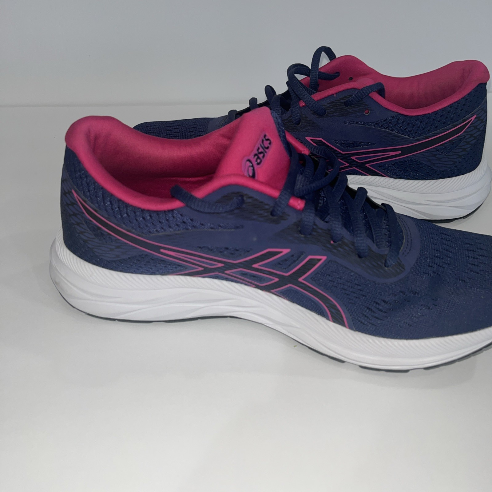 Asics Gel Excite 6 Running Shoes Women’s 9 Navy/Pink Sneakers 1012A150