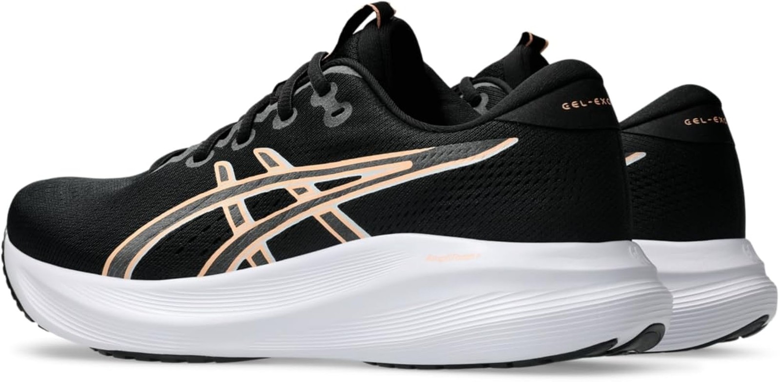 ASICS Mens Gel-Excite 11 – Black/Bright Sunstone – 8