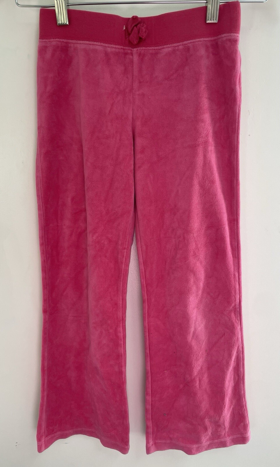 Circo Kid Girls Solid Hot Pink Cozy Elastic Waist Pull On Flared Leg Pants M 7-8