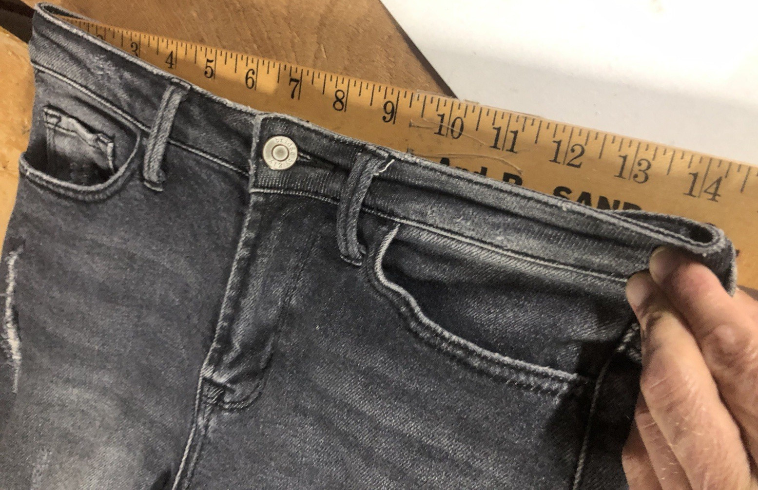 Bridge By Gly Curvy High-rise Skinny Grey Distress Ripped Ankle Jeans Womens 24