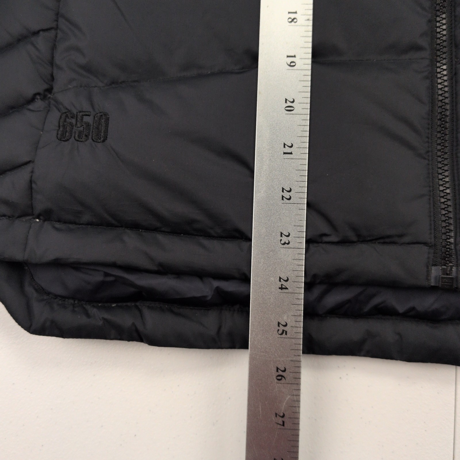 Cabelas Premier Northern Goose Down Black Puffer Zip Vest Jacket 650 Mens MReg