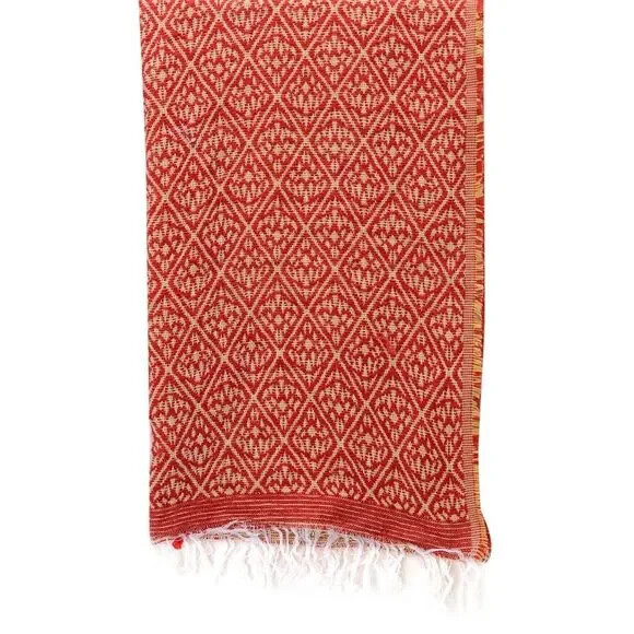 J Francis Scarf Womens Red and Yellow 74 x 21.6 in