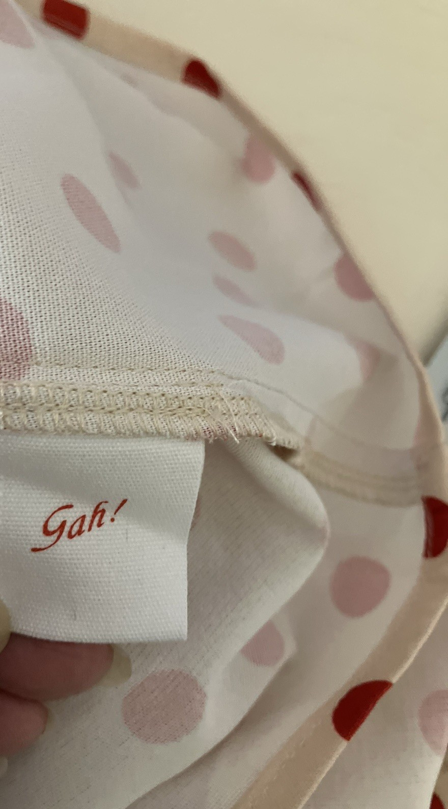 NWT’s LISA SAYS GAH THE SUZY DRESS Polka Dot Beige/Red Mini Designer SZ XS