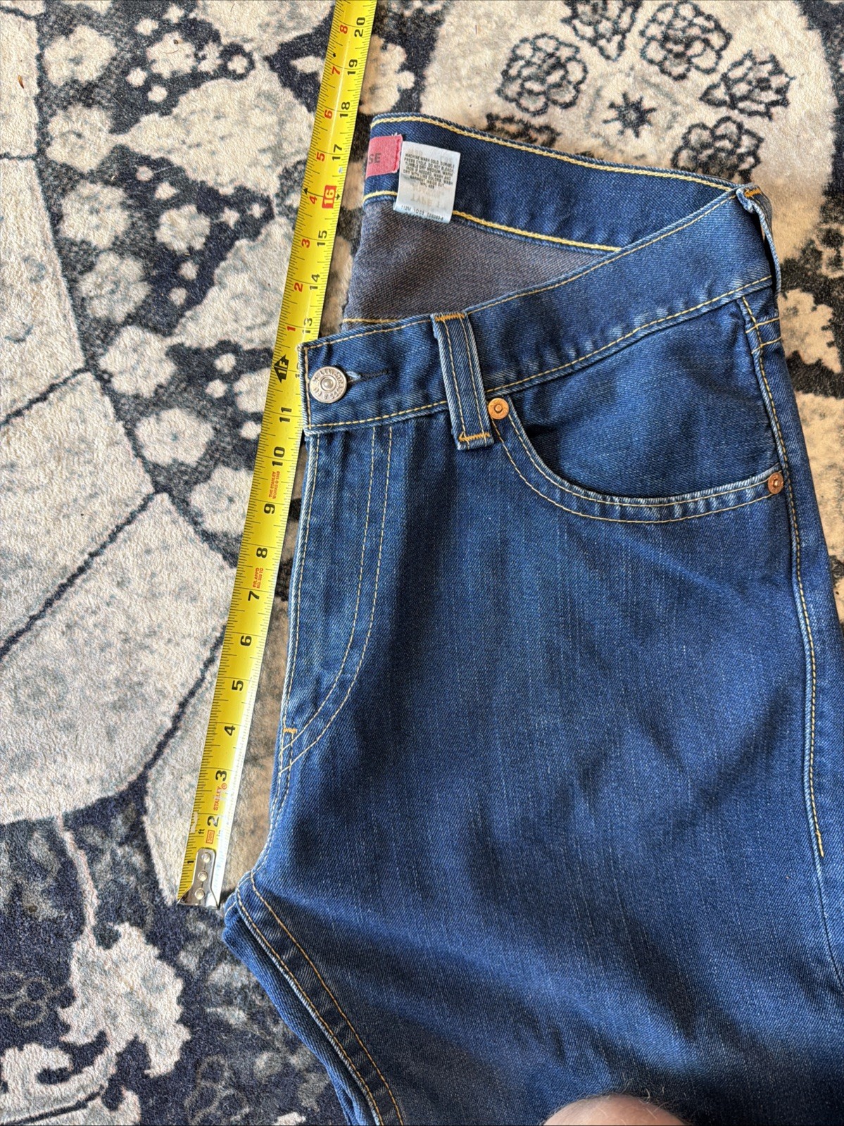 Vintage Y2K Levi’s Type 1 Men’s Real Loose Baggy Denim Jeans Skater size 36×32
