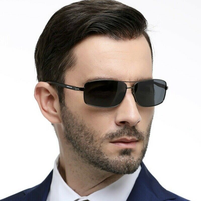 VEITHDIA Polarized Photochromic Pilot Sunglasses Men Aluminium Driving Eyewear