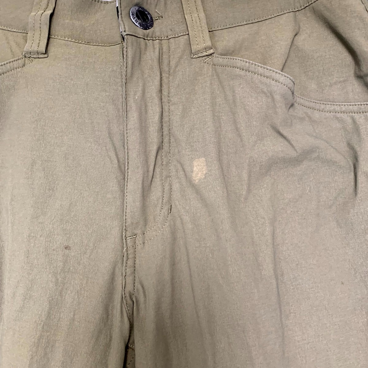 Orvis Tech Pants Mens 32×30 Beige Water Repellent 2 Way Stretch Travel Hiking