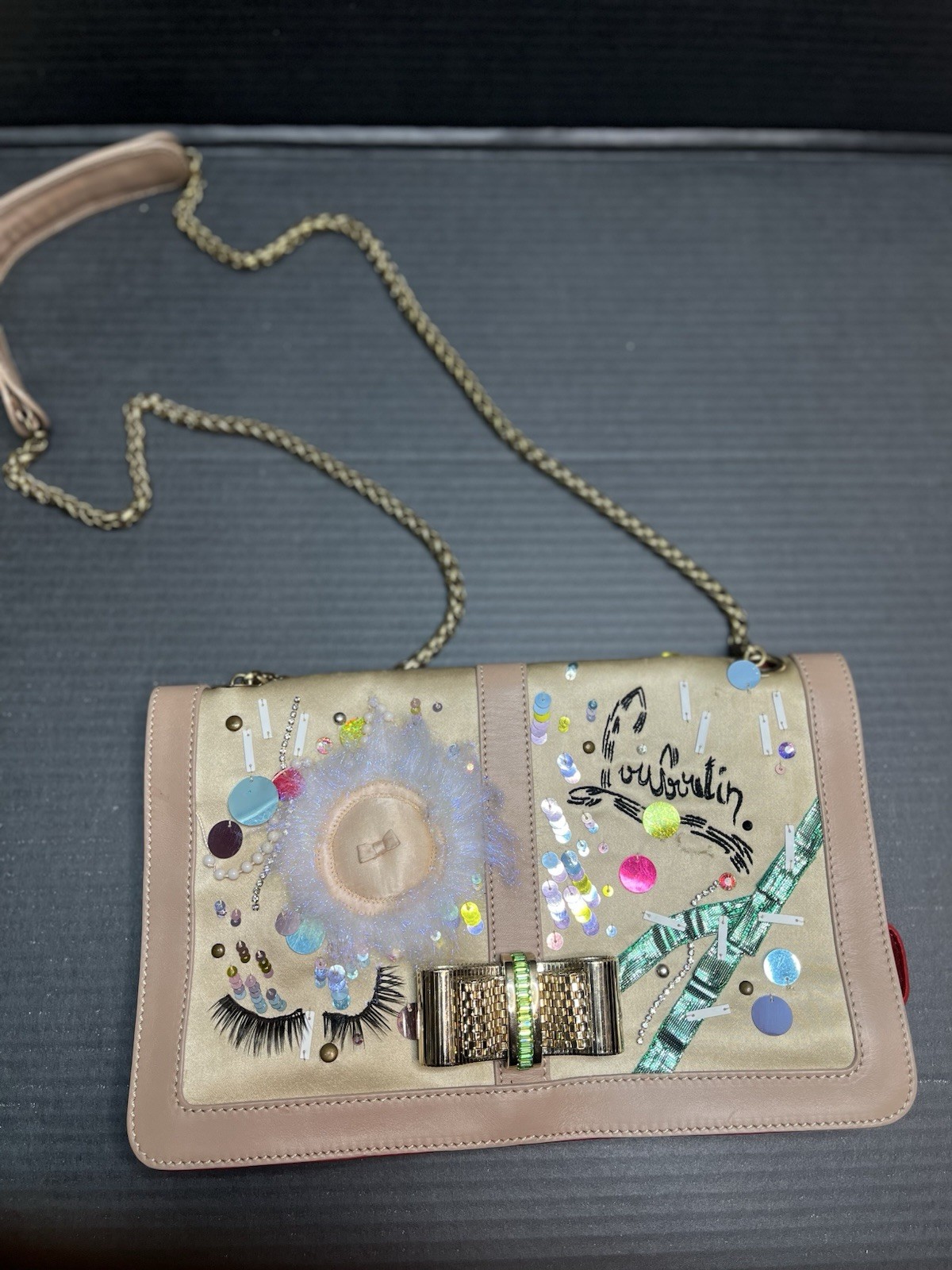 Christian Louboutin Sweet Charity Make Up Trash Clutch
