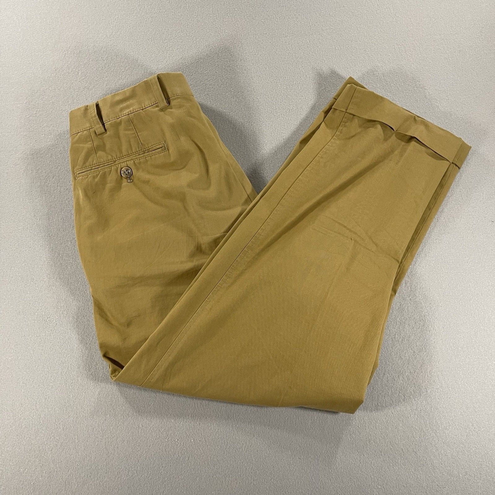 Hiltl Classic Fit Napa Cotton Chino Trousers Men’s Casual Dress Pants Till 34×28