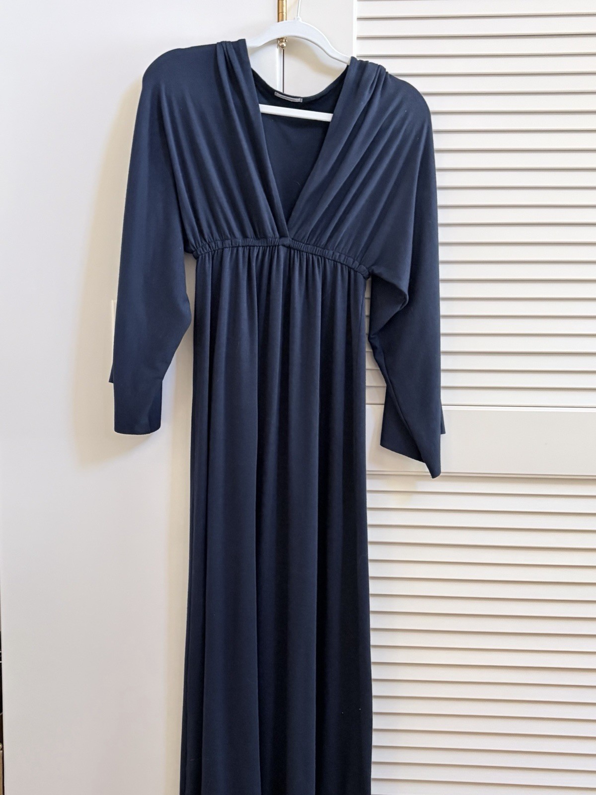 Classic Navy Knit Jersey Dress For All Occasions. Easy care.