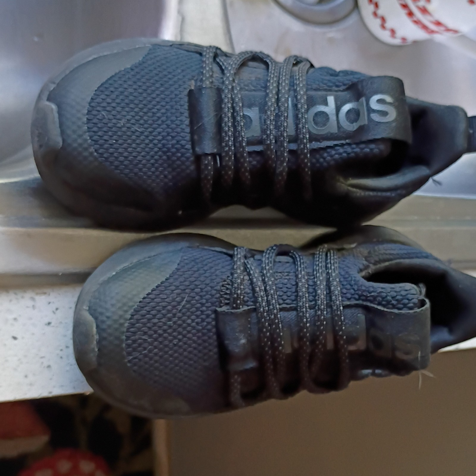 adidas Lite Racer Adapt Kids 11K Black Slip-On Cushioned Mesh Sneakers
