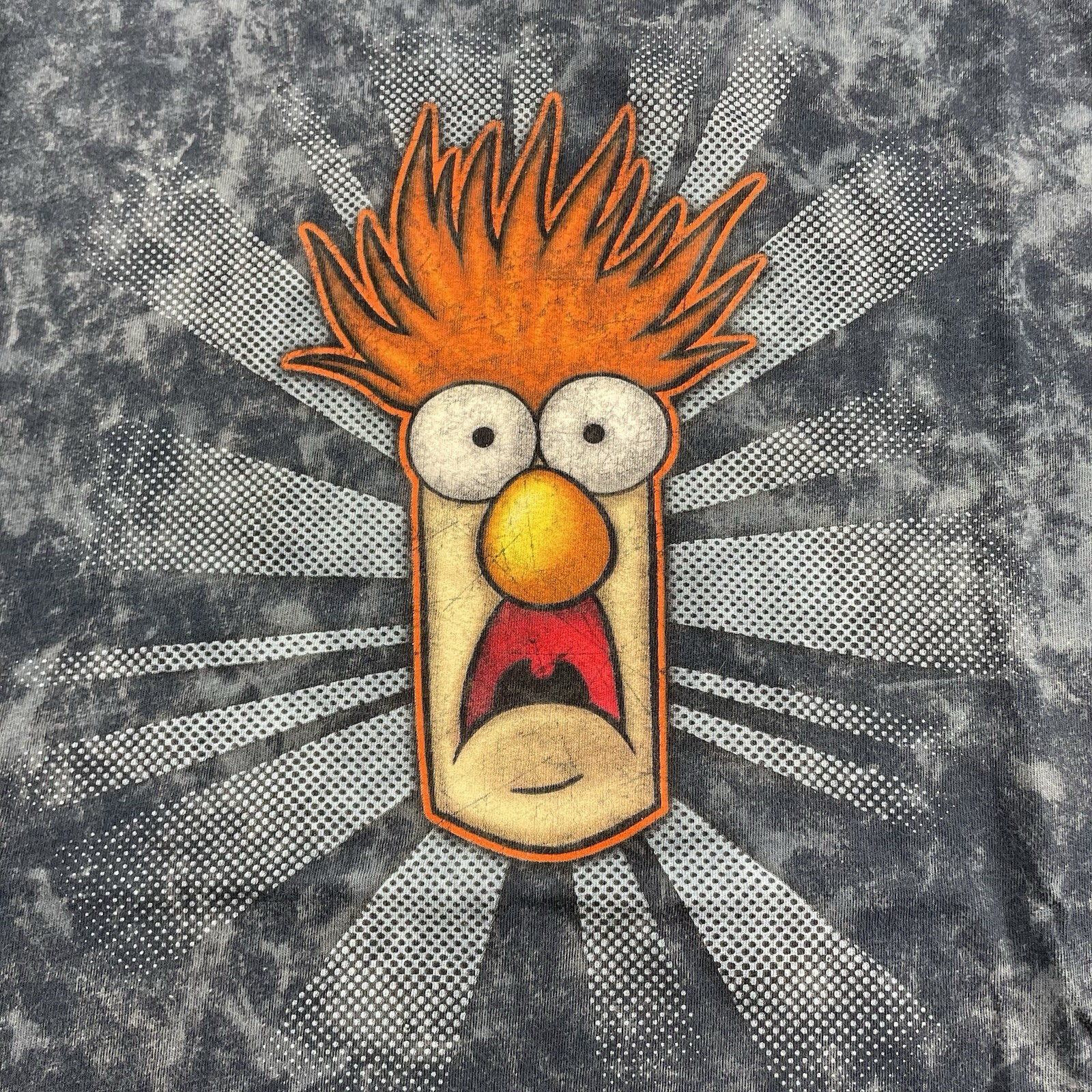 Disney The Muppets Shirt Mens M-S Beaker Henson Tie Dye VTG Y2K CLEAN