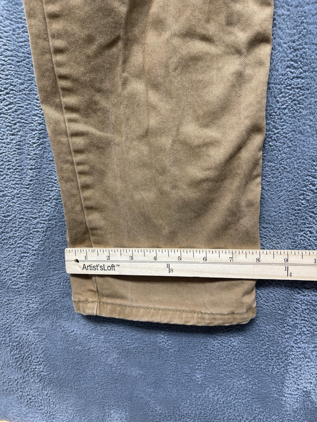 Levis 513 Jeans Mens 38×32 Brown Khaki Slim Straight Stretch Denim Casual