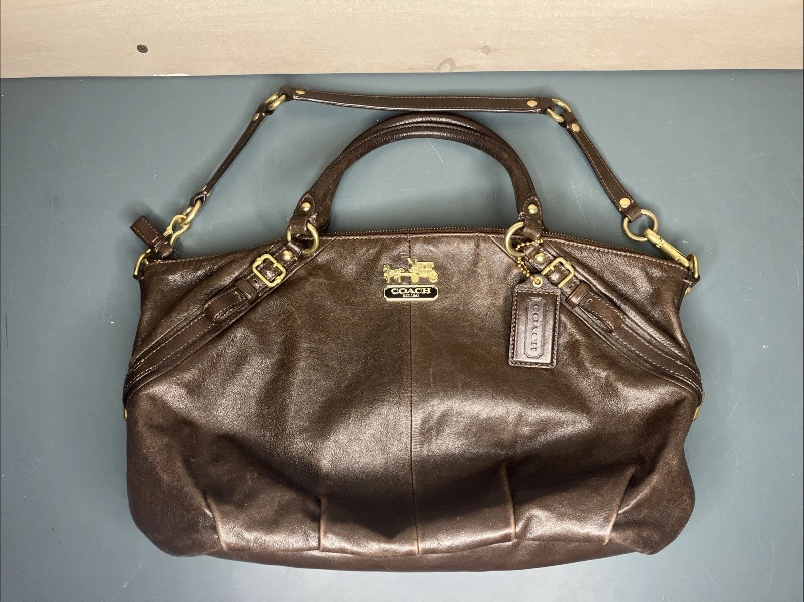 Coach Madison Sophia Leather Satchel Shoulder Bag Purse H1026-15955