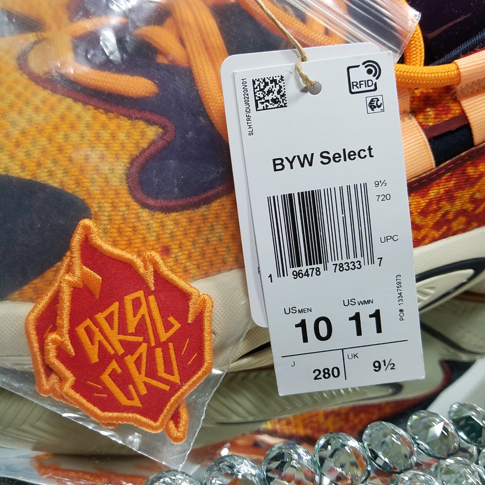 Adidas BYW Select x Aral Cru “Gold Acid Orange” – Men’s Size 10 – ID6097