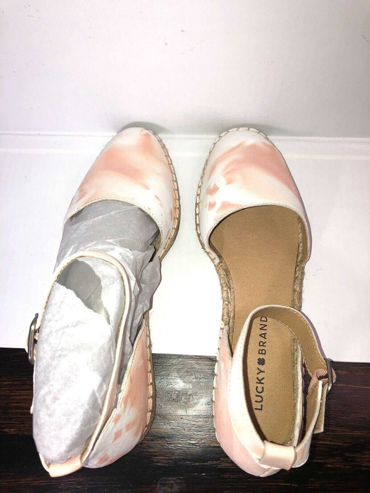 NIB LUCKY BRAND RENIYA Closed Toe Espadrille Shoes Size 8.5M