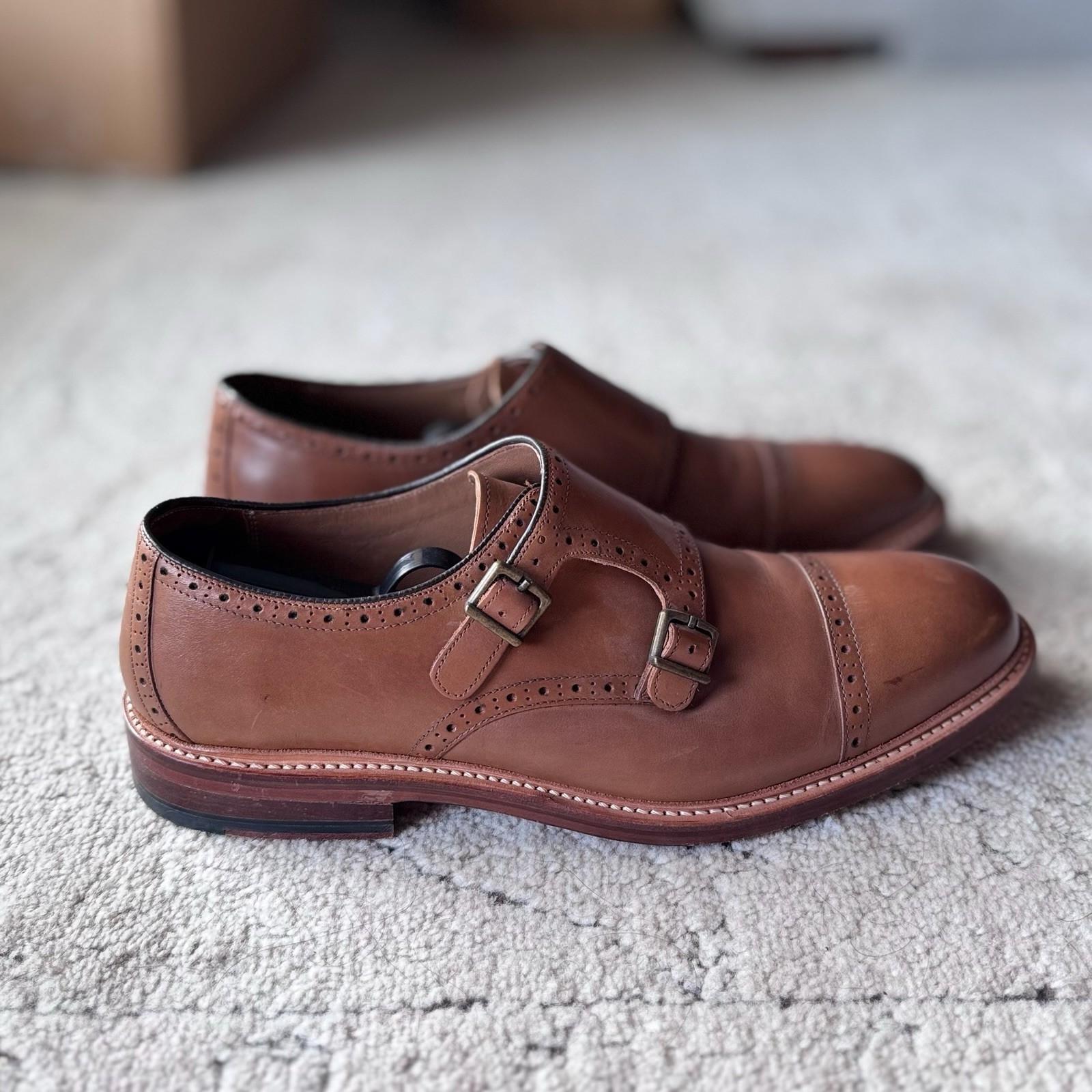 Men’s Size 11.5 — Bostonian Men’s Somerville Mix Monk-Strap Loafer