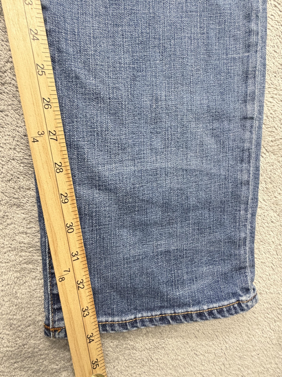 True Religion Jeans Mens Measured 45×34 Blue Straight Slim Denim