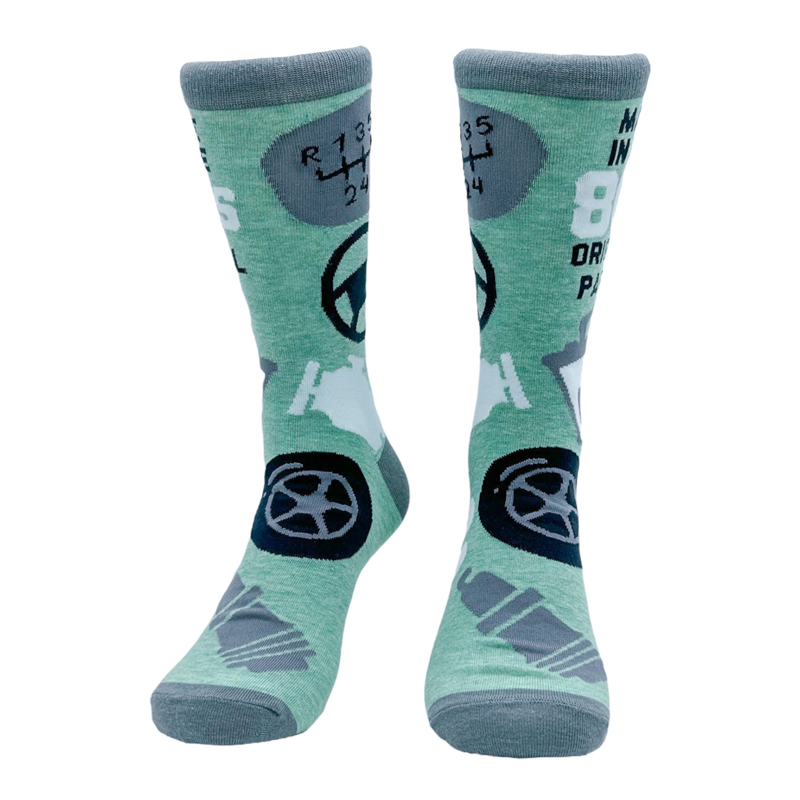 Men’s Made In The 80s Socks Funny Car Parts Mechanic Footwear