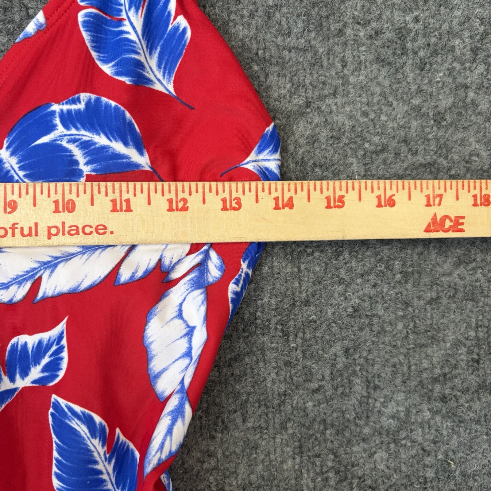 Indigo Rain Women’s 1 Piece Swimsuit NWT Red White Blue Floral