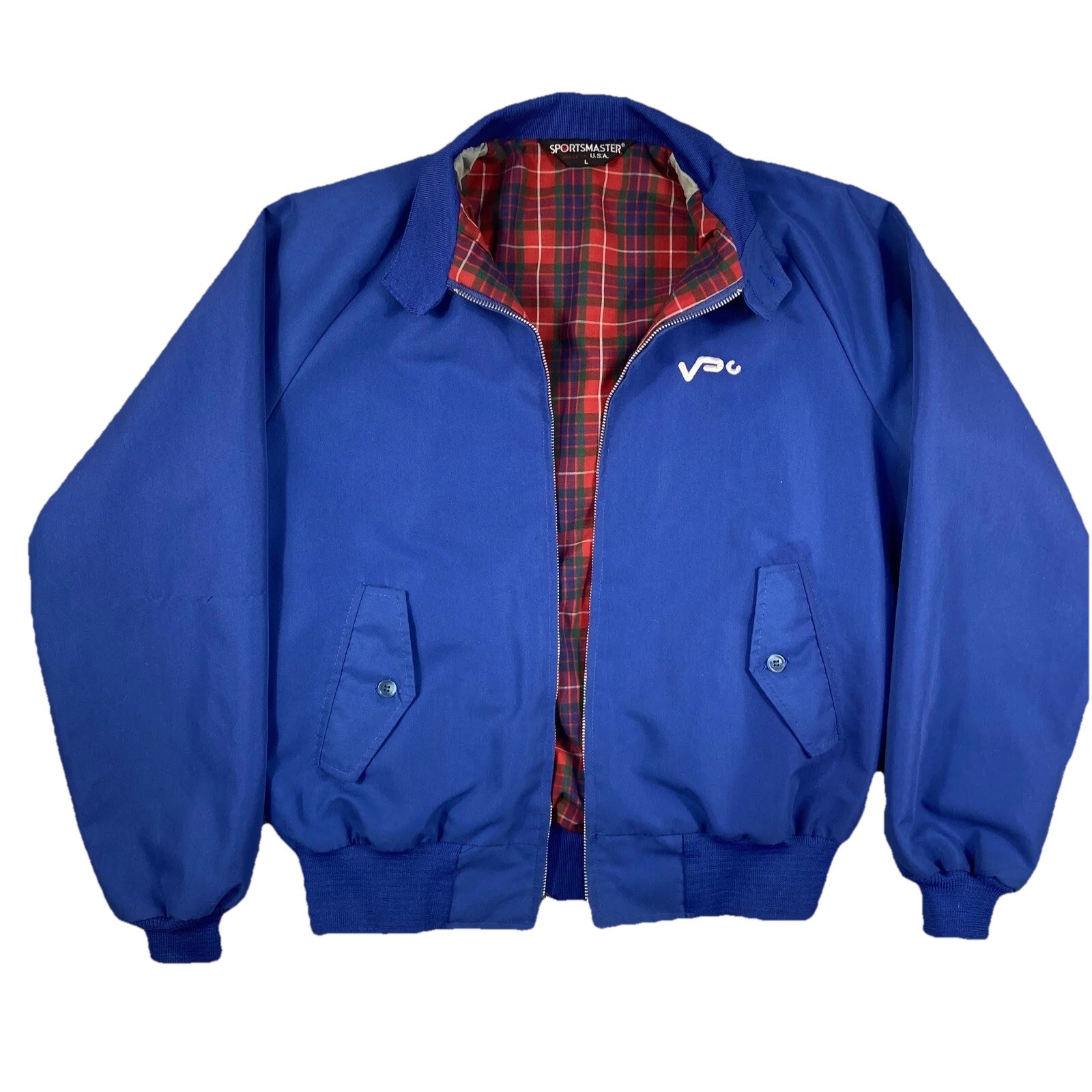 Vintage Sports master harrington bi-swing bomber jacket 80s grandpacore sz Large
